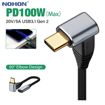 90 Fokos USB-C Hosszabbító Kábel USB-C 3.1 Gen 2 10 gbps Férfi-Nő C Típusú 4K Video Extender Kábel Gőz Fedélzeten MacBook Pro