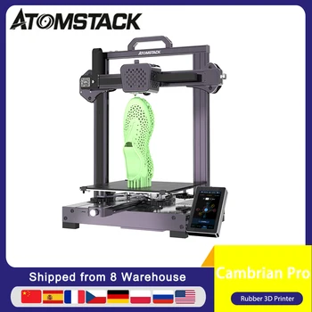 ATOMSTACK Kambriumi Profi Asztali Gumi 3D-s Nyomtató 235x235x250mm Támogatás Nyomtatás Rugalmas TPR/PLA//Gumi Kettős nyomtatófej