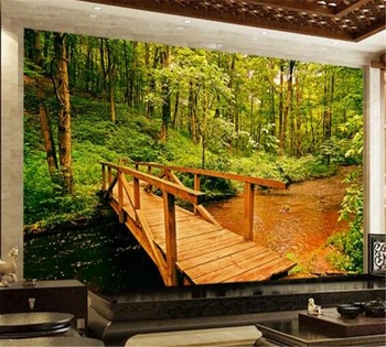 beibehang Szabott 3D háttérkép, Európai stílusú gyönyörű dzsungelben fa haza háttér fali dekoráció festés cucc de parede