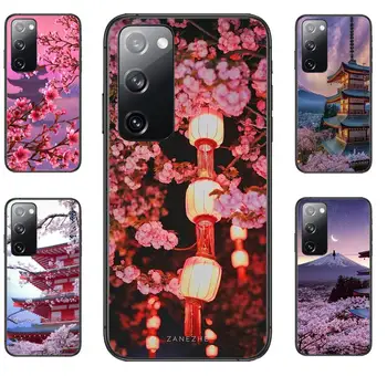 Japán cseresznyevirág Samsung Galaxy S30 s21 fe s20 s7 s5 Plus s8 s9 s10 s10e s21 Ultra Megjegyzés 10 lite Telefon esetében