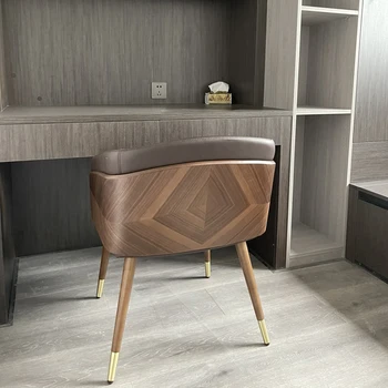 Modern Minimalista Étkező Szék Luxus Fából készült Magas Minőségű Fotel Székekkel Kényelmes Szék, konyhabútor, HY50DC