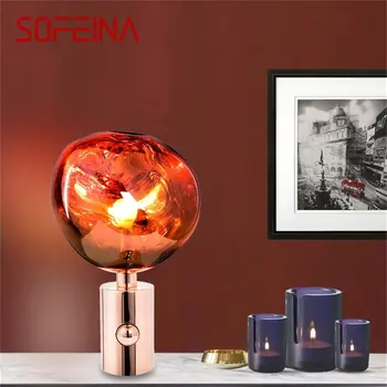 SOFEINA Kreatív asztali Lámpa, Modern LED-Regény Íróasztal Világítás Dekorációs Haza Éjjeli