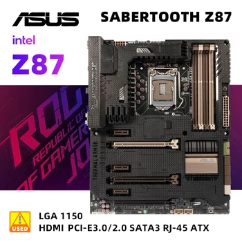 ASUS SABERTOOTH Z87 Alaplap Core I5 4690S Processzor Meghatározott 1150 DDR3, Intel Z87 32GB USB3.0 PCI-E 3.0 SATA III ATX