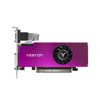Yeston RX550-4G D5 LP Grafikus Kártya Radeon Hideg 4GB GDDR5 Memória 128 bites 6000MHz VGA + HD MI + DVI-D GPU Gaming Grafikus Kártya