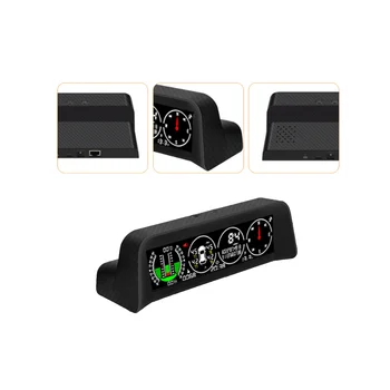 X91 3In1 GPS TPMS HUD Minden Jármű Sebessége Lejtőn Méter Inclinometer Autó Iránytű Autó HD (Külső)