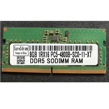 SureSdram DDR5 SODIMM Ram 8GB 4800MHz Laptop Memória 8GB DDR5 1RX16 PC5-4800B-SC0-1010-XT