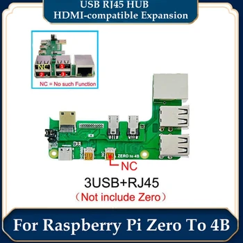 1 Állítsa A Raspberry Pi Adapter Fórumon Nulla 2W, Hogy 4B Felület Adapter Nulla Pi0 USB HUB RJ45 KALAP