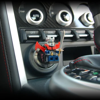 Autó Belső Motor Gyújtási Start Stop Gombot kell megnyomni Egy Gombot gyújtáskulcs Dekoratív Kapcsoló Gomb Fedezni LEGO DIY Matrica