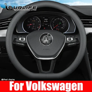 Autó Kormánykerék-Fedezze Mesterséges Bőr Autó Tartozékok Volkswagen VW Golf 7 Mk7 Új Passat Polo B8 Tiguan Sharan Jetta