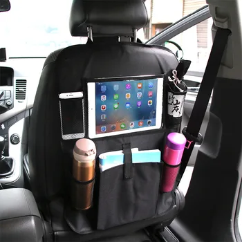 Kocsi Hátsó ülése Szervező Érintőképernyős Tablet Jogosultja 9-Tároló Zsebek Kick Szőnyeg Autó Ülés háttámla Védő Gyerekeknek Kisgyermekek
