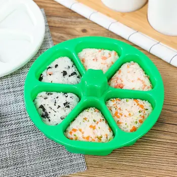 DIY Sushi Penész Onigiri Rizs Labdát Élelmiszer Nyomja meg a Háromszög Sushi Készítő Penész Sushi Szett Japán Konyha Eszközök Bento Box Kellékek