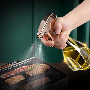 2023 új konyha üveg fűszerkeverék olaj pot főzés, sütés grill nyomja meg a spray spray palackot