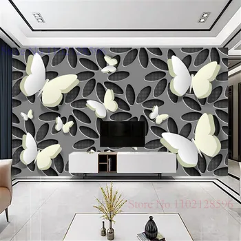 Modern Pillangó 3D saját Háttérképet Nagy Falfestmény a nappaliban TV, Kanapé Háttérben, Hálószoba, lakberendezés Luxus Fali Poszter