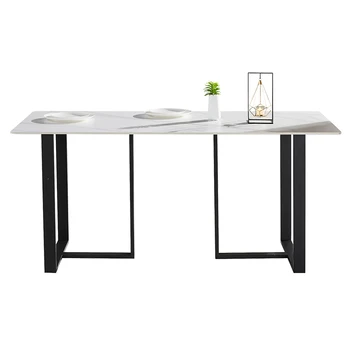 Modern, Egyszerű, Otthon Kis Lakás Téglalap alakú Asztalok, Székek Meghatározott Étkező Asztal Bútor Szett