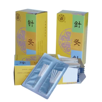 200pcs yun long hagyományos ezüst akupunktúrás tűk újrahasznosítható alumínium csomagolási masszázs, tű 0.25/30/35/40mm