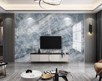 beibehang háttérképek Egyedi hálószoba, nappali, dekorációs festmény modern kék táj márvány mozaik TV háttérképet