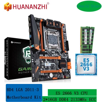 Kit XEON X99 Alaplap HUANANZHI BD4 LGA 2011 v3 Intel E5 2666 v3, illetve 32 gb-os (2*16G) DDR4 RECC memória combo NVME NGFF