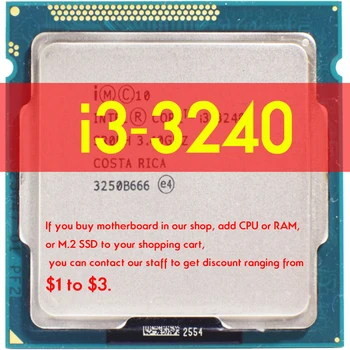 Xeon I3 3240 Processzor Core 3M Cache 3.4 GHz-es, L3=3M 55W Socket LGA 1155 Asztali CPU i3-3240 B75 Alaplap Intel LGA 1155 készlet
