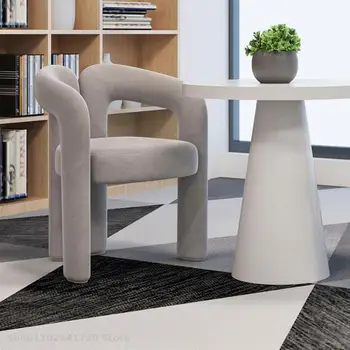 Tervező étkező szék otthon egyszerű, modern asztal szék karfa szabadidő vétel szék háttámla köröm szék