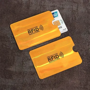 5db Anti-Theft Kártya Tartóját Alumínium Fólia RFID Esetben Anti-degaussing Kártya Birtokosa Védelme Bank Kártya Beállítása Árnyékolás Táska NFC