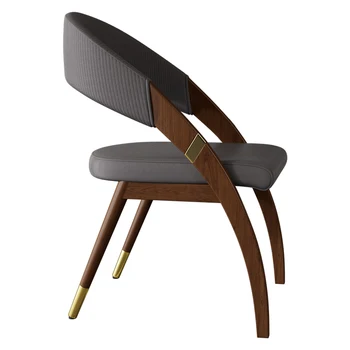 Forró eladó olasz fény luxus tömör fa étkező szék egyszerű haza szék posztmodern kávézó, hotel szék értékesítési osztály modell szoba