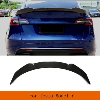 Autó Hátsó Légterelő Szárny Ajak A Tesla Model Y 4 Ajtós 2019-2023 Szénszálas Hátsó Csomagtartó Spoiler Boot Ajak Szárny Spoiler Ajak