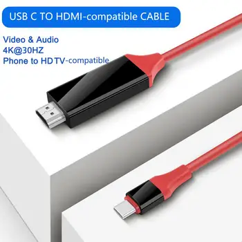 Jelátvitel Hordozható 4K-60HZ C-Típusú HDMI-kompatibilis Adapter Kábel MacBook