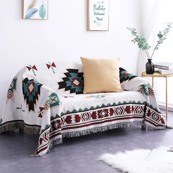 Északi takarót az ágy kanapé törölközőt modell szoba dekoráció ágytakaró Szabadidő takaró geometrikus absztrakció nagy szőnyeg bohém mat