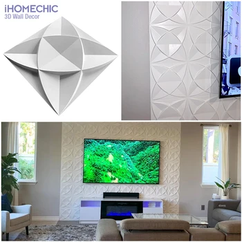 30x30cm 3D Fali Panel Geometriai szilárd 3d Kő, tégla, Nappali, TV Háttér Matrica Csempére Penész 3D fali matrica fürdőszoba konyha