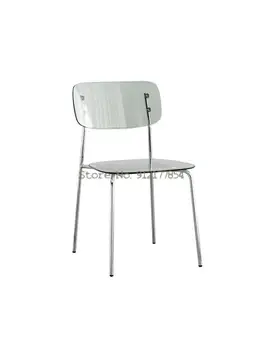 Északi modern minimalista nettó piros ins stílus étkező szék akril átlátszó háttámla széklet divat fotó smink tárgyalás