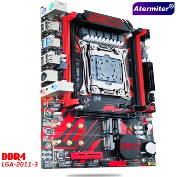 Atermiter X99 D4 Alaplap Slot LGA2011-3 USB3.0 NVME M. 2 SSD Támogatás DDR4 REG ECC Memória, valamint Xeon E5 V3 V4 Processzor