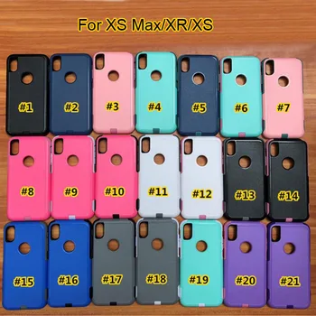 50pcs/sok Anti-Shock tok iPhone 14 Pro Max 13 12 11 XS MAX Nehéz Páncél, Kemény PC+Szilikon tok iPhone 8 7 6 Plus