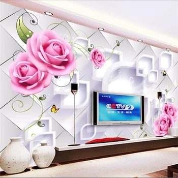 wellyu saját háttérképet rose szőlő gyémánt 3D TV háttér fal egyéni nagy falfestmény háttérkép cucc de parede para quarto